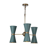 David Hunt Lighting Hyde 6 Light Antique Brass  HYD06